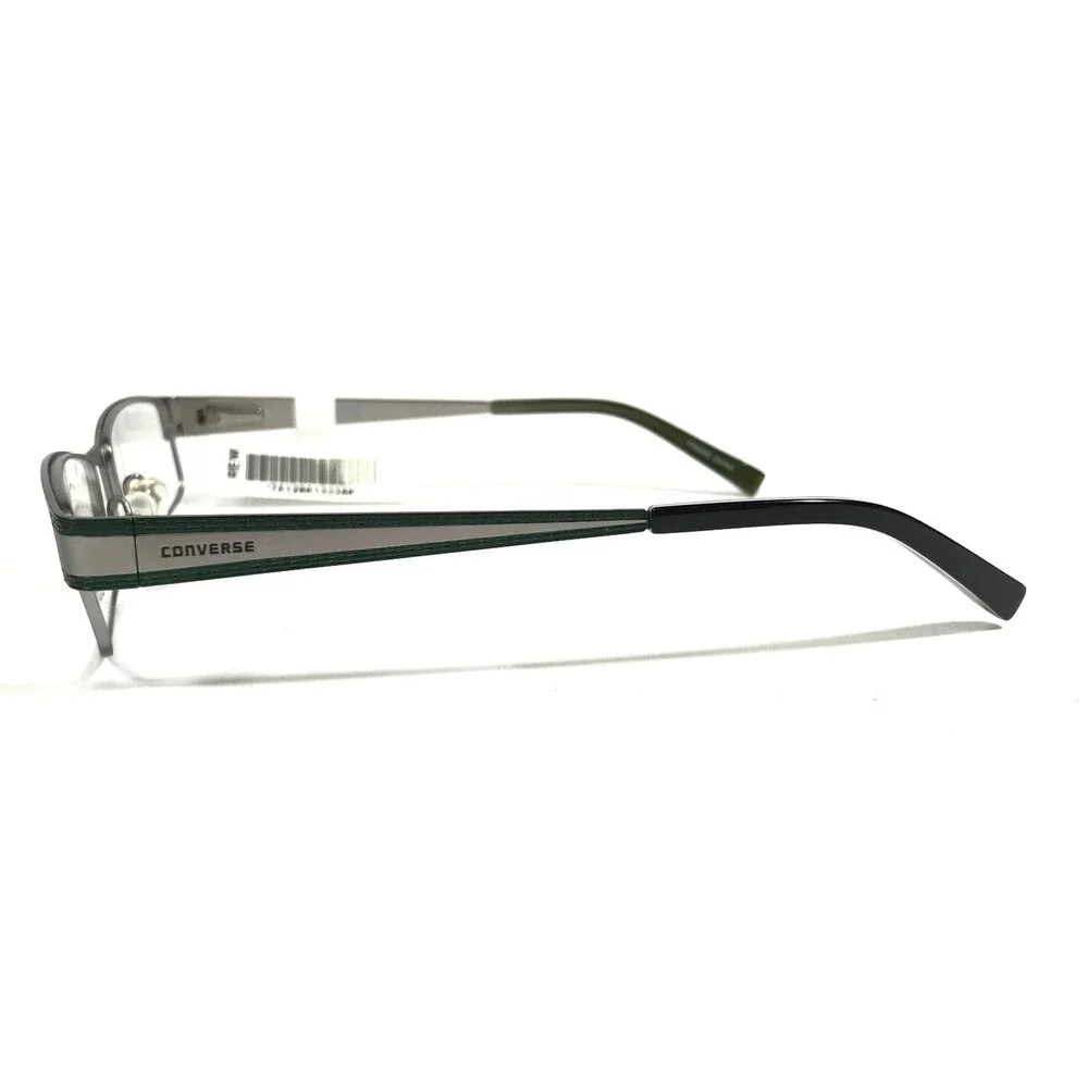 Converse Eyeglasses Frames RANDOM LIGHT GRAY Green Silver Rectangular 52-18-135